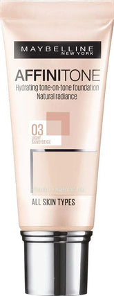 Maybelline Affinitone Foundation 03- Light Sand Beige - The Beauty League Pakistan