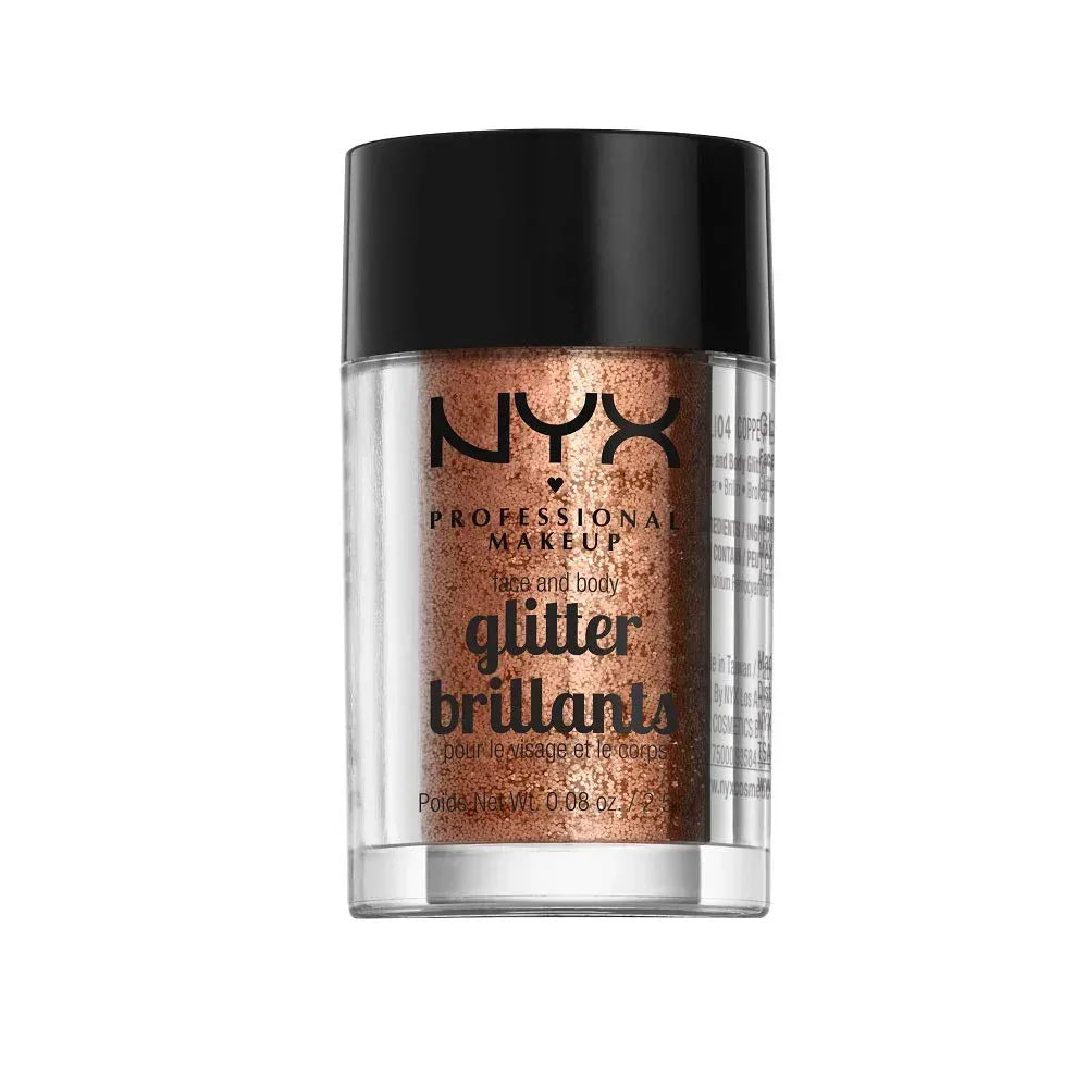 NYX- Face & Body Glitter, Copper - The Beauty League Pakistan
