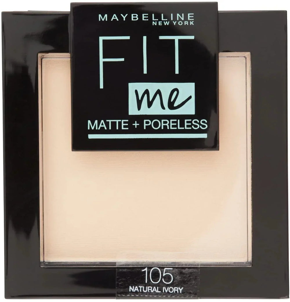 Maybelline Fit Me Matte + Poreless Powder - Natural Ivory 105 - The Beauty League Pakistan