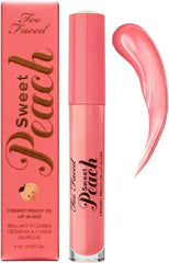 Too Faced- Sweet Peach Creamy Peach Oil Lip Gloss - Peach Please - The Beauty League Pakistan
