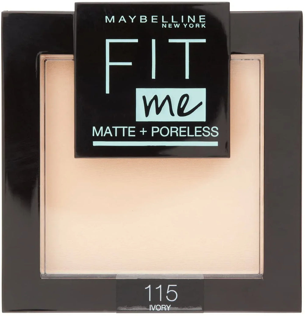 Maybelline Fit Me Matte + Poreless Powder - Ivory 115 - The Beauty League Pakistan