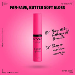 NYX- Butter Gloss, Non-Sticky Lip Gloss - Summer Fruit - The Beauty League Pakistan