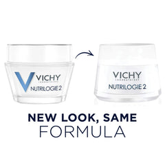 Vichy- Nutrilogie 2 Intense Moisturizer for Very Dry Skin, 24-Hour Hydration Daily Face Cream to Strengthen and Soothe Skin, Non-Greasy Finish - The Beauty League Pakistan