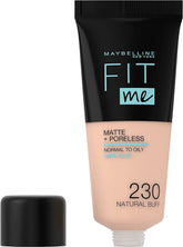Maybelline- Fit Me Matte & Poreless Face Foundation 230 Natural Buff - The Beauty League Pakistan