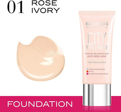 BOURJOIS- City Radiance Foundation - 01 Rose Ivory - The Beauty League Pakistan