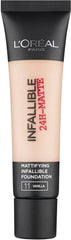 L'Oreal Paris Infallible 24 Hour-Matte Foundation, 11 Vanilla - The Beauty League Pakistan
