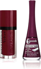 BOURJOIS-Rouge Edition Velvet Lipstick (08) & 1Second Nail Polish (12) - The Beauty League Pakistan