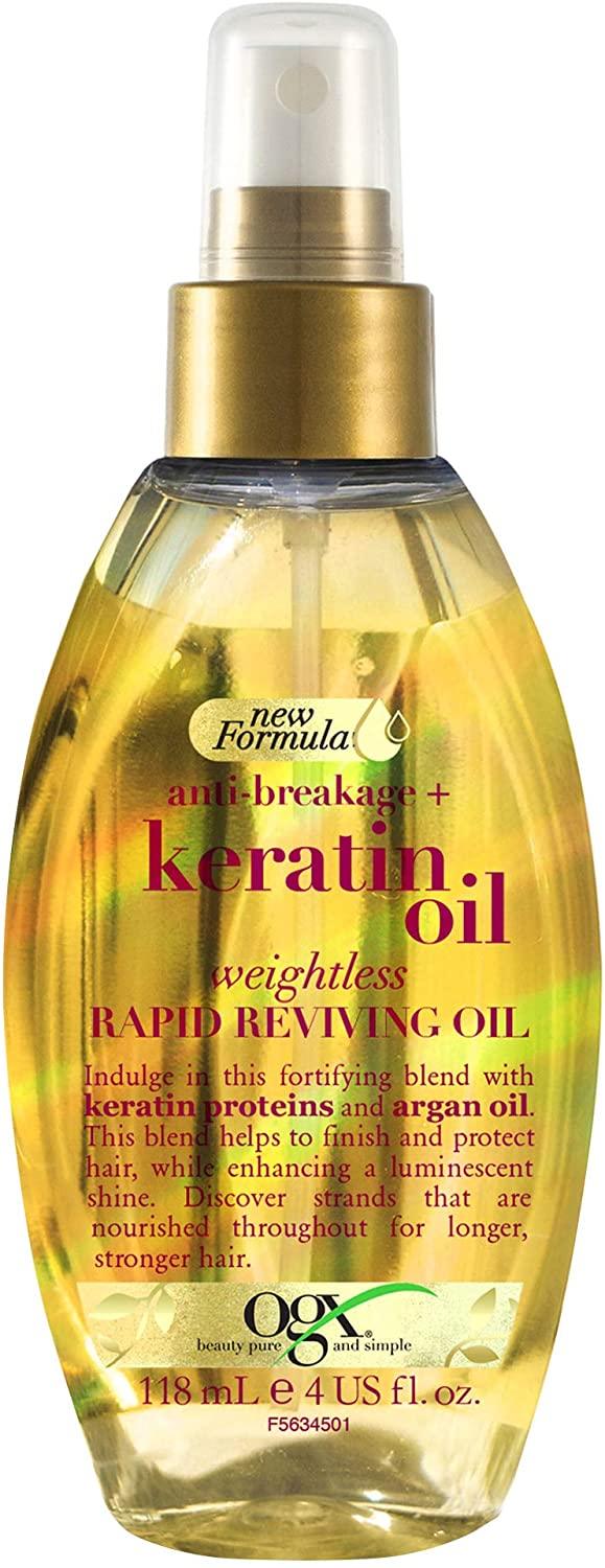 OGX- Anti-Breakage Strengthening Keratin Hair Oil for Damaged Hair, 118 ml - The Beauty League Pakistan