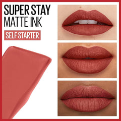 Maybelline- Superstay Matte Ink City Edition Liquid Lipstick Makeup- 130 Self-Starter - The Beauty League Pakistan