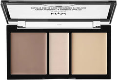 NYX-Cream Highlight & Contour Palette, Light 01 - The Beauty League Pakistan