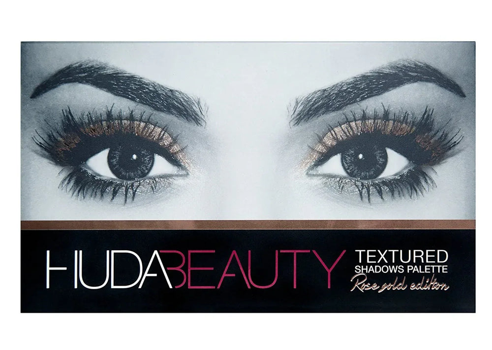HUDA BEAUTY-Textured Shadows Palette - Rose Gold Edition - The Beauty League Pakistan