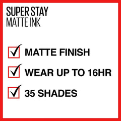 Maybelline Superstay Matte Ink Liquid Lipstick- 110 Originator - The Beauty League Pakistan