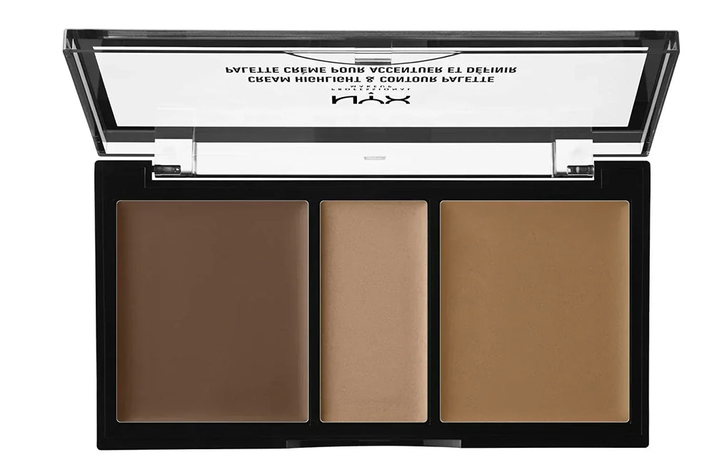 NYX-Cream Highlight & Contour Palette, Deep - The Beauty League Pakistan