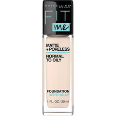 Maybelline- Fit Me Matte + Poreless Liquid Foundation Fair Ivory (105) USA - The Beauty League Pakistan