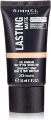 Rimmel London- Lasting Finish Matte Foundation, 203 True Beige, 30ml
