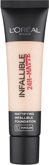L'Oreal Paris Infallible 24 Hour-Matte Foundation, 10 Porcelain - The Beauty League Pakistan