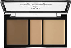 NYX -CREAM HIGHLIGHT & CONTOUR PALETTE CHCP02 MEDIUM - The Beauty League Pakistan