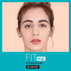 Maybelline- Fit Me Matte + Poreless Liquid Foundation Fair Ivory (105) USA - The Beauty League Pakistan