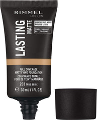 Rimmel London- Lasting Finish Matte Foundation, 203 True Beige, 30ml
