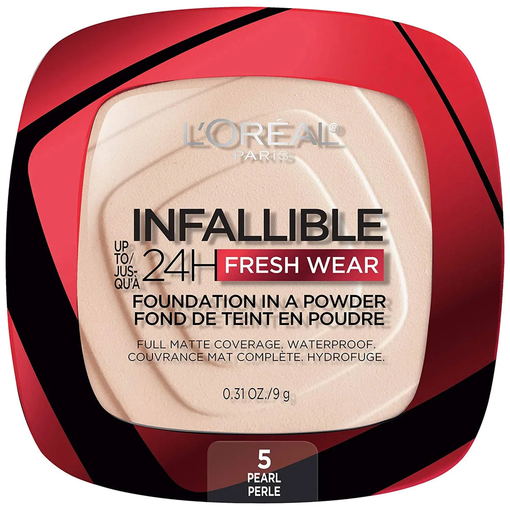 L'Oreal Paris- Infallible Fresh Wear Foundation In A Powder 24H Wear 05 Pearl - The Beauty League Pakistan