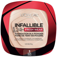 L'Oreal Paris- Infallible Fresh Wear Foundation In A Powder 24H Wear 05 Pearl - The Beauty League Pakistan