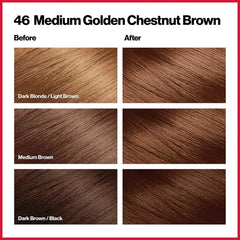 REVLON ColorSilk Beautiful Color 46 Medium Golden Chestnut Brown - The Beauty League Pakistan