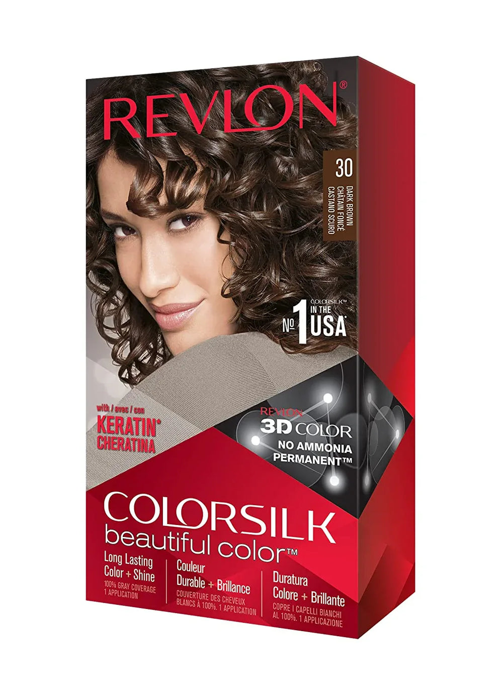 REVLON ColorSilk Beautiful Color 30 Dark Brown - The Beauty League Pakistan