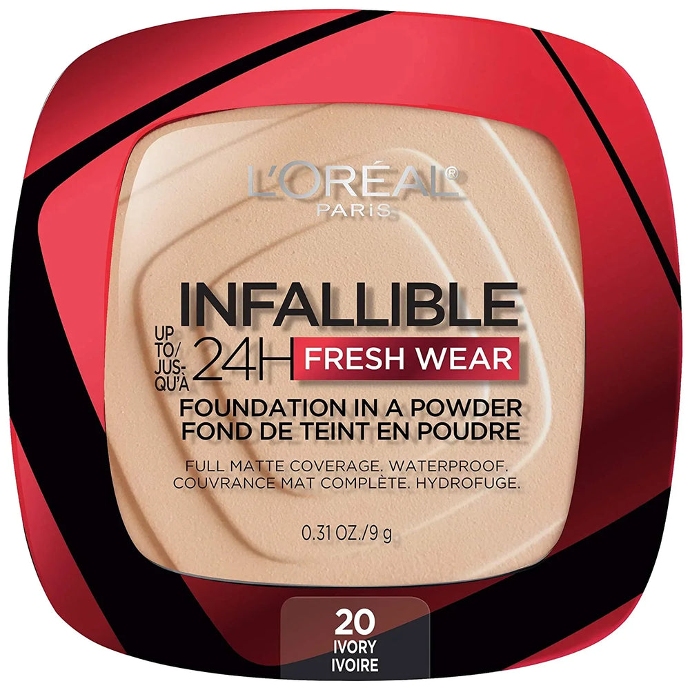 L'Oreal Paris- Infallible Fresh Wear Foundation In A Powder 24H Wear 20 Ivory - The Beauty League Pakistan