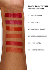 Yves Saint Laurent Rouge Pur Couture Vernis A Levres brillant à lèvres 105 Corail Esquisse - The Beauty League Pakistan