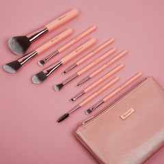 BH COSMETICS-Pretty in Pink 10 Piece Brush Set - The Beauty League Pakistan