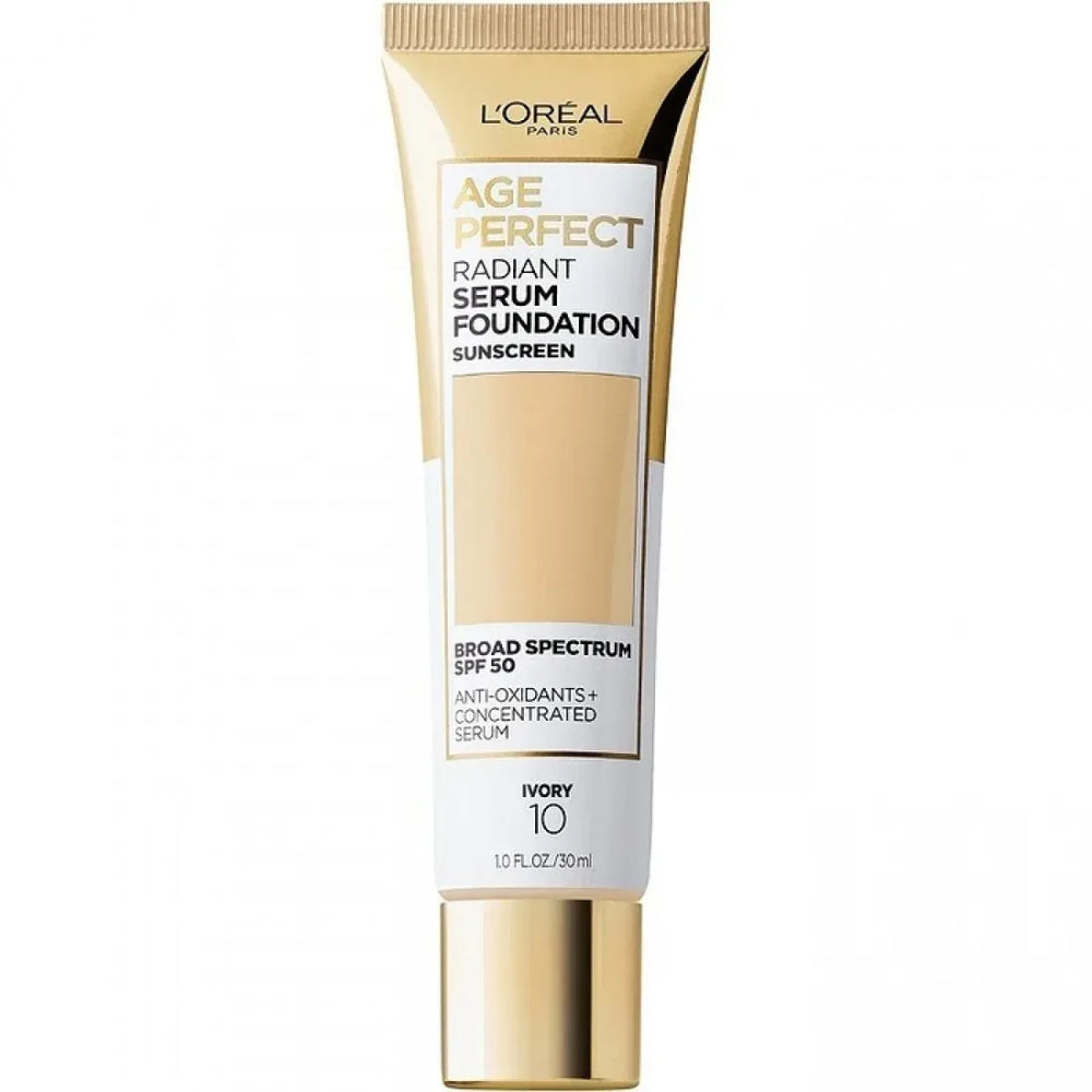 L'OREAL PARIS- Age Perfect Radiant Serum Foundation SPF 50 Ivory 10 - The Beauty League Pakistan