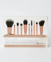 BH COSMETICS-Pretty in Pink 10 Piece Brush Set - The Beauty League Pakistan