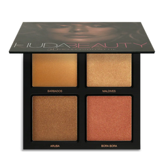 Huda Beauty-3D Cream and Powder Highlighter Palette-Bronze Sands - The Beauty League Pakistan