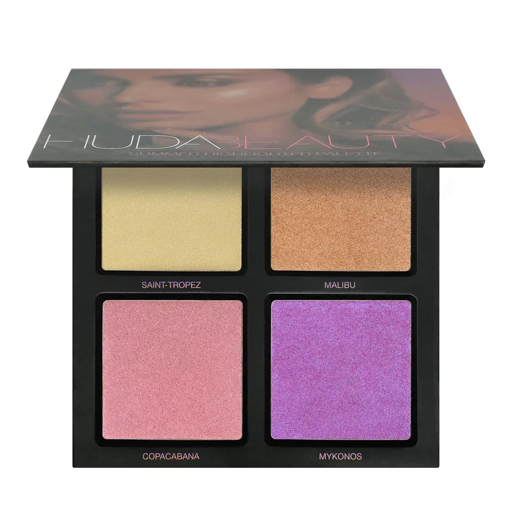 Huda Beauty- 3D Highlighter Palette, Summer Solstice - The Beauty League Pakistan