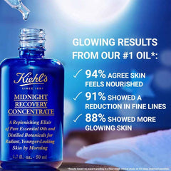 Kiehls- Midnight Recovery Concentrate Moisturizing Face Oil 15ml - The Beauty League Pakistan