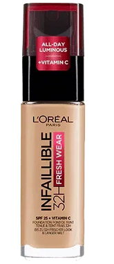 L'Oreal Paris Infallible- 32H Fresh Wear Foundation 140 Golden Beige - The Beauty League Pakistan
