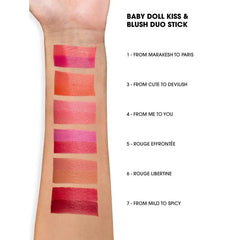 Yves Saint Laurent Baby Doll Kiss & Blush Duo Stick - # 7 From Mild to Spicy - The Beauty League Pakistan
