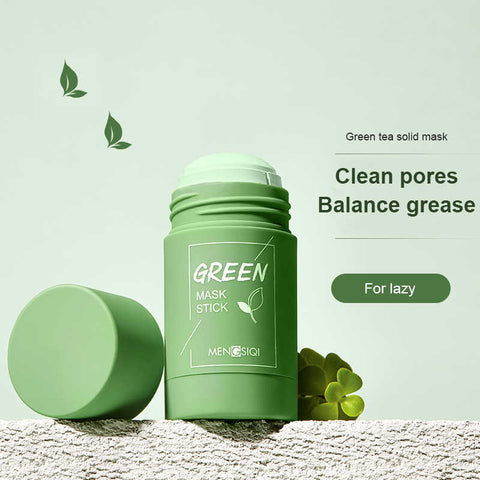 MENGSIQI Green Tea Purifying Clay Stick Mask, Deep Clean Pore(Green Tea)