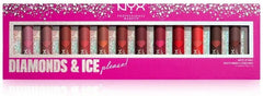 NYX Diamonds & Ice Please Matte Lipstick Vault 12pc - The Beauty League Pakistan
