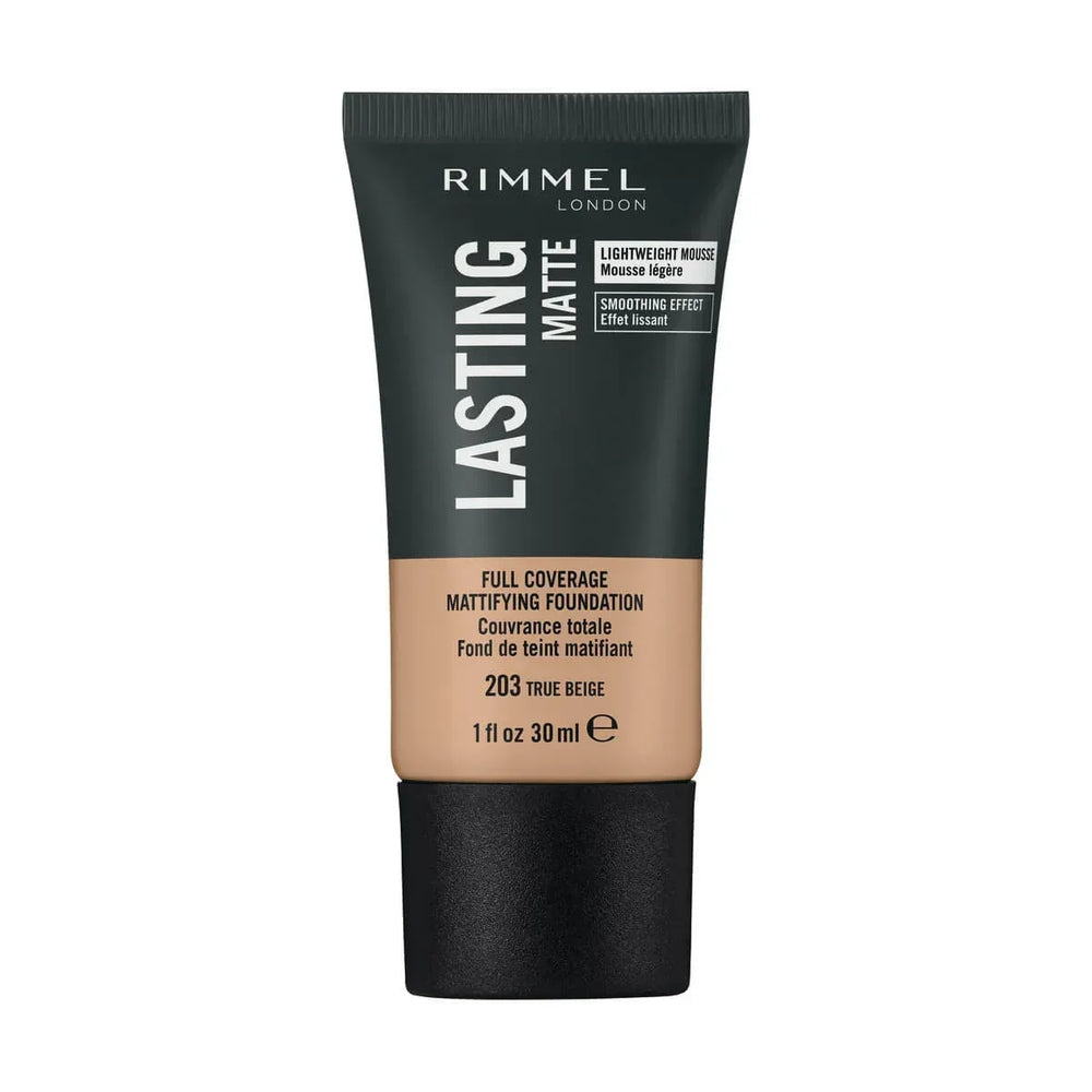 Rimmel London- Lasting Finish Matte Foundation - 203 True Beige - The Beauty League Pakistan