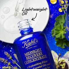 Kiehls- Midnight Recovery Concentrate Moisturizing Face Oil 15ml - The Beauty League Pakistan