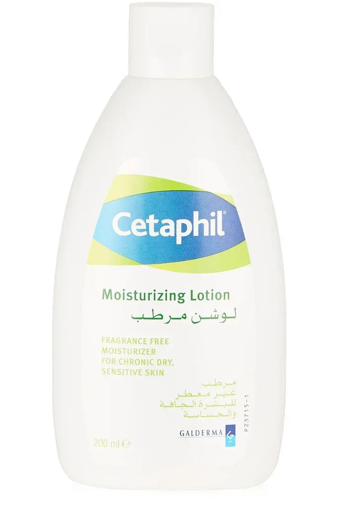 Cetaphil Moisturizing Lotion For Chronic Dry Sensitive Skin - 200ml (EXP 2024) - The Beauty League Pakistan