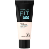 MAYBELLINE Fit Me Matte & Poreless Foundation Fair Porcelain 95 (France) - The Beauty League Pakistan