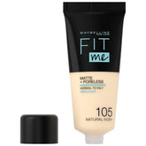 MAYBELLINE- Fit Me Matte & Poreless Foundation - Natural Ivory 105