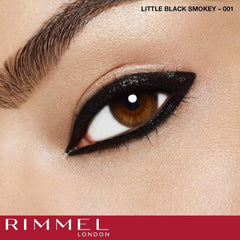 RIMMEL LONDON- Exaggerate Smoke N' Shine Eyeliner - 001 BLACK - The Beauty League Pakistan