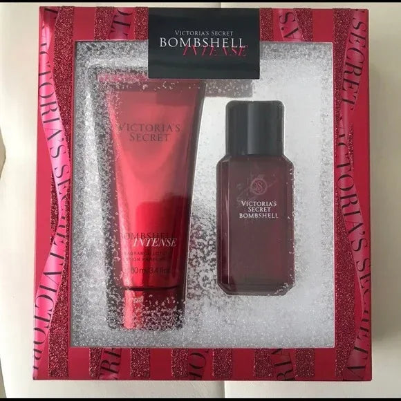 Victoria's Secret Bombshell Intense Fragrance Mist And Body Lotion - The Beauty League Pakistan