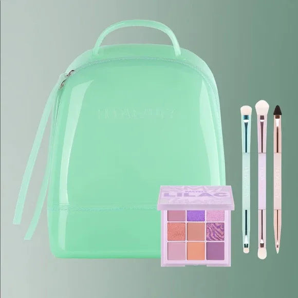 Huda Beauty- Pastel Obsessions Bag & Brush Set- Lilac - The Beauty League Pakistan