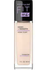 Maybelline- Fit Me Dewy + Smooth Liquid Foundation 105 Fair Ivory - 30ml (France) - The Beauty League Pakistan