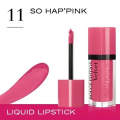 Bourjois- Rouge Edition Velvet- 11 SO HAP’PINK - The Beauty League Pakistan