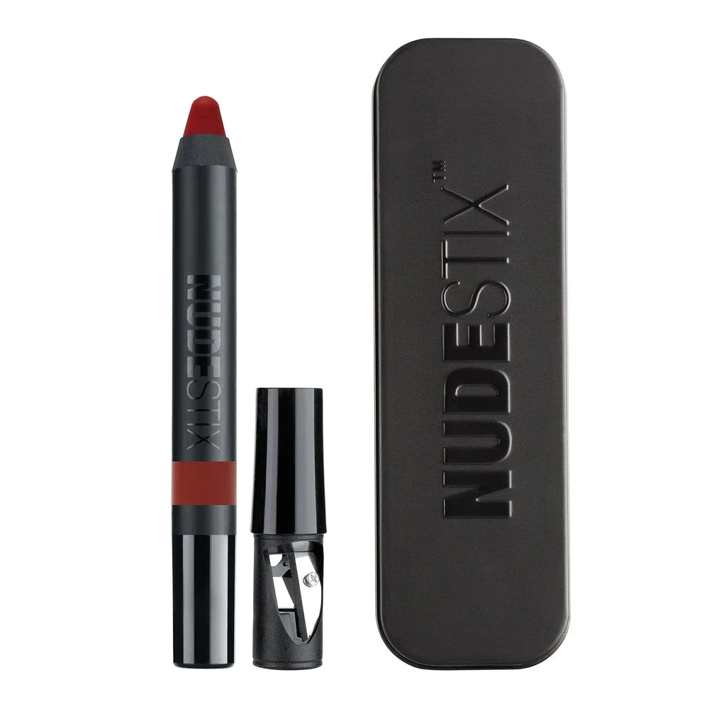 NUDESTIX INTENSE MATTE LIP + CHEEK PENCIL ROYAL + SHARPNER - The Beauty League Pakistan